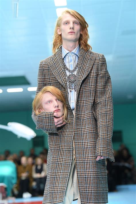 gucci fashion girl holding head|Gucci Model Unia Pakhomova Talks About Carrying .